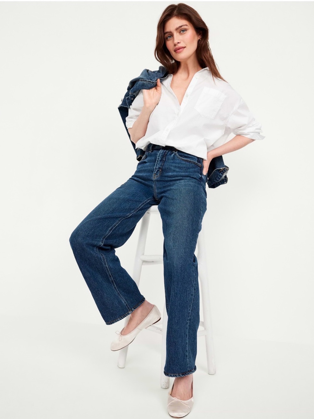 SALE 🌴Old Navy Classic Boyfriend Button-Up Shirt - Oversized Fit